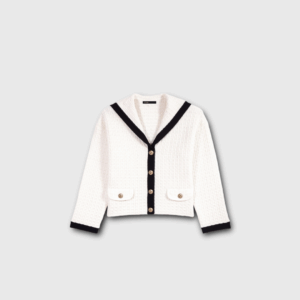 Gilet maje blanc écru s