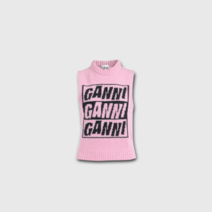 Gilet Sans Manche Ganni Rose s